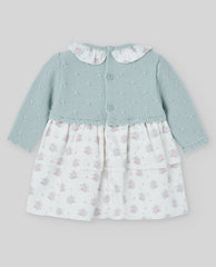 VESTIDO PTO/TELA "SEMILLA"