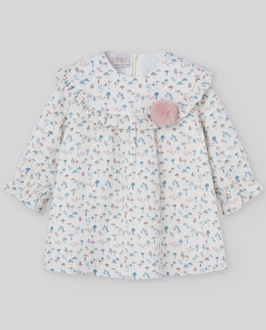 VESTIDO ESTAMPADO M/L "SETITAS"