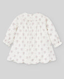 VESTIDO ESTAMPADO FLORES M/L "SEMILLA"