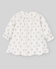 VESTIDO ESTAMPADO FLORES M/L "SEMILLA"