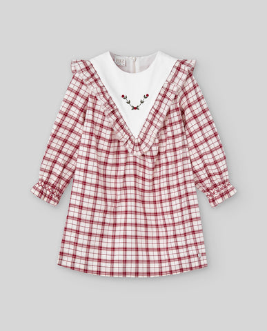 VESTIDO INFANTIL NIÑA CUADROS "ACEBO"