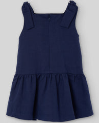 VESTIDO LINO ALGODON BOTONES INFANTIL "ESLORA"
