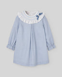 VESTIDO INFANTIL NIÑA CUADROS "PONTE" AZUL