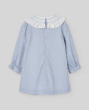 VESTIDO INFANTIL NIÑA CUADROS "PONTE" AZUL