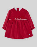 VESTIDO VELVETON "NADAL" ROJO