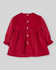 VESTIDO VELVETON "NADAL" ROJO