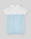 PELELE CORTO TELA/PUNTO "EDEN" AZUL