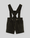 CONJ. OVEROL VELVETON C/BLUSA ML "NADAL" VERDE CAZA