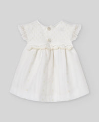 VESTIDO CORTO C/ BRAGA  "PAZ V26" CRUDO