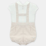 CONJ. CAMISA Y SHORT BOMBACHO "QUEBEC" BEIGE