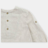 CONJ.CAMISA Y SHORT NIÑO "QUEBEC" BEIGE