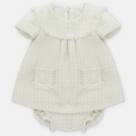 VESTIDO C/BRAGA "DERBY" CRUDO