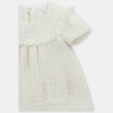 VESTIDO C/BRAGA "DERBY" CRUDO