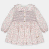 VESTIDO TELA ESTAMPADA NIÑA LENA ROSA