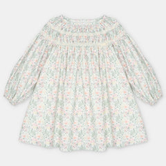 VESTIDO TELA NIÑA PRAVIA VERDE