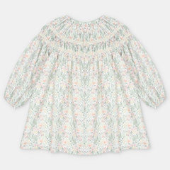 VESTIDO TELA NIÑA PRAVIA VERDE