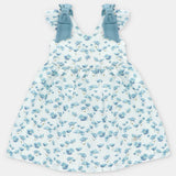 VESTIDO TELA ESTAMPADA "MILTON" AZUL