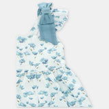 VESTIDO TELA ESTAMPADA "MILTON" AZUL