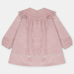 VESTIDO TELA PANA NIÑA LENA ROSA EMPOLVADO
