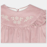 VESTIDO TELA PANA NIÑA LENA ROSA EMPOLVADO