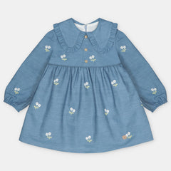 VESTIDO DENIM FLOR NIÑA RIOSA DENIM