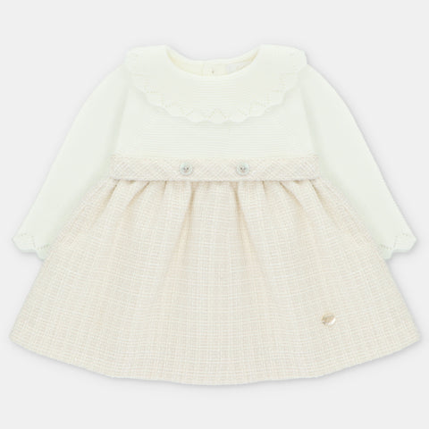 VESTIDO PTO/TELA "DERBY" CRUDO