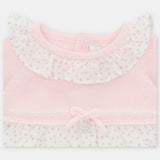 VESTIDO PUNTO Y TELA NIÑA PRESTON ROSA