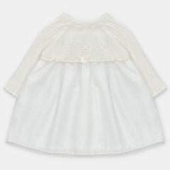 VESTIDO PUNTO Y TELA NIÑA AMIEVA