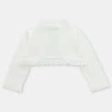 CÁRDIGAN PUNTO CORTO "DERBY" CRUDO