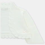 CÁRDIGAN PUNTO CORTO "DERBY" CRUDO