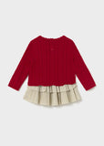 Conj. Falda con jersey rojo