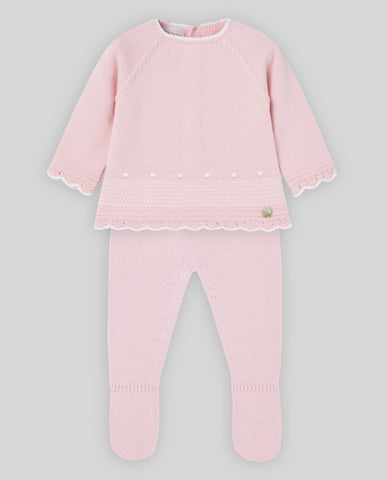 CONJ. JUBON Y POLAINA REGALO FW25 ROSA TIZA