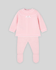 CONJ. JUBON + POLAINA "REGALO OI 26-27" ROSA TIZA