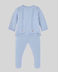 JUBON Y POLAINA  "REGALO V26" AZUL CIELO