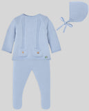 JUBON Y POLAINA  "REGALO V26" AZUL CIELO