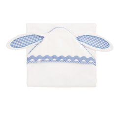 Blue Bunny Hooded Towel