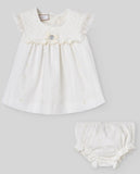 VESTIDO CORTO C/ BRAGA  "PAZ V26" CRUDO