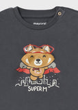 Camiseta m/l play "super m" negra