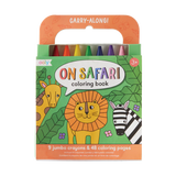 Set Libro para Colorear + Crayones "Safari"