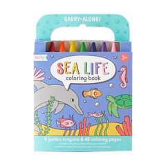 Set Libro para Colorear + Crayones "Vida Marina"