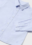 Camisa m/l basica celeste