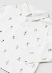 Polo m/l estampado osos ski