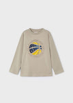 Camiseta m/l embossed "Never Give Up"