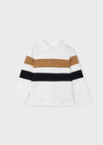 Polo m/l color block nata