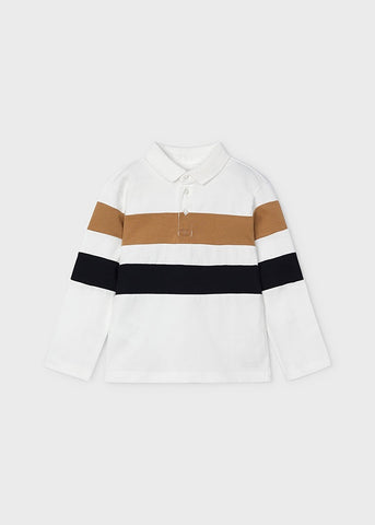 Polo m/l color block nata