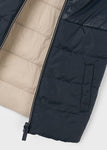 Chaleco reversible negro/beige