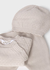 set de regalo tricot beige