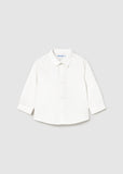 Camisa m/l basica blanca