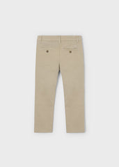Pantalon chino basico beige
