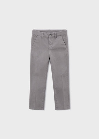 Pantalon chino basico gris